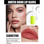 4 Colors Fat Oil Lip Gloss, Lip Oil Lip Glaze Hydrating Lip Glow Oil Big Brush Head Moisturizing Lip Gloss, Shiny Transparent Tinted Plumping Lip Oil Long Lasting Nourishing Non-sticky (08#)