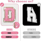 Personalized initial letter makeup bag,