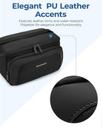 BAGSMART Toiletry Bag for Men, Wide Opening Travel Bag for Toiletries, Dopp Kit Water Resistant Shaving Hygiene Bag for Bathroom Shower, Toiletries Accessories,Travel Essentials-Gray