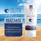 Olita Mineral Sunscreen SPF 30 Lotion - Fragrance Free - 3 oz - Broad Spectrum, Chemical Free, All-Natural, Reef Safe, Organic, Zinc Sunblock, Water-Resistant