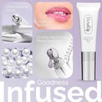 Tinted Lip Balm Elixir for OIder Women, Hydrating Vegan Lip Care with Sheer Color & Moisturizing Glow – Non-Sticky Nourishing Lip Treatment for Soft, Smooth Lips (Pearl Essence 10ml)