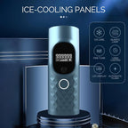 Laser Hair Removal for Women and Men - Permanent Painless Ice Cooling IPL Device Remover Machine with Shaver, Goggles, 999,999 Flashes for Body and Face, Corded