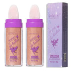 2pcs/set Polvo De Hadas Highlighters, Glitter Brightens Face (Golden Brown)