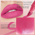 Lip Stain Marker,Nude Pink Lip Tint Stain Pen Liner,Hydrating