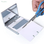 Makeup Mirror with Facial Oil Blotting Paper Sheets - Bamboo Charcoal 100 Counts, Silver Compact Folding Cosmetic Travel Mirror