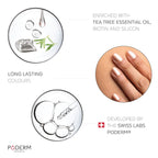 PODERM - Nail Polish – Enriched with Tea Tree – Improves nail appearance – Ingredients Natural/Vegan - foot/hand - Swiss Made (Brilliant Gold)