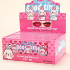 Eakroo 10 Colors Lip Tint Stain Set, Korean Lip Gloss Watery Lip Stain Moisturizing Mini Liquid Lipstick Set, Multi-Use Lip and Cheek Tint, Non-Stick Cup, High Pigment, Long-Lasting, Vivid Color