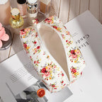 Soidram quilted makeup bag floral