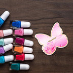 Minkissy 2pcs Resin Nail Art Palette Polish Holder