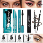 All In One Makeup Kit Full Kit, 3 Pcs Cream Contour Sticks,12 Colors Eyeshadow Palette,Full Coverage Foundation, 6 Colors Lipstick Set, Waterproof Eyeliner and Mascara(104# Buff Beige)