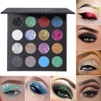 UCANBE Glitter Eyeshadow Makeup Palette - 12 Face
