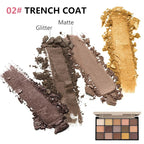 Boobeen 15 Colors Eyeshadow Palette, Highly Pigmented Matte and Shimmer Eye Shadow (with smudger), Soft Powder Eye Makeup Palette for Women and Girls, Create Flawless Glam Eye Looks