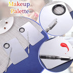 4 in 2 Set Makeup Mixing Palette, Stainless Mixing
