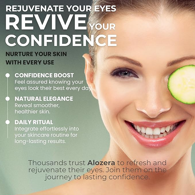 Under Eye Gel - Premium Anti Aging Eye Cream for Dark Circles & Puffiness, Treatment On, Eye Bags Gone, Brightness Glows, 1.7 oz.