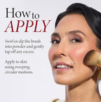 LAURA GELLER NEW YORK Retractable Black Kabuki Brush for Liquid, Cream and Powder Face Makeup With Aluminum Handle