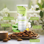 Majestic Pure, Gardenia Hand Cream | 100% Pure & Natural | Helps in Nourishment and Soft Hands | Almond Oil, Aloe Vera Extract, Shea Butter | 3.5 Fl Oz