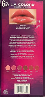 L.A. COLORS All Is Bright 6pc Jelly Lipgloss Set, Lips Be Jelly, 1 Fl Oz (Pack of 1)