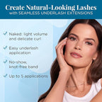 Ardell Seamless Naked Underlash Extensions Refill Kit - DIY Lash Clusters, Eyelash Extension, Natural Look Lashes, 1-Pack
