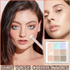 9 Colors Concealer Contour Palette,Correcting Concealer Makeup Palette 9 In 1 Contouring Foundation Cream Contour Palette for Redness,Dark Circles,Blemish,Acne(04#)