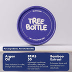 Tree Bottle Argan Oil + Bamboo Extract 3-in-1 Shampoo Bar for Men - For Hair, Beard & Body - Deep Clean, Nourishing & Frizz Control - Natural, Paraben & Sulfate-Free - Made in USA - 4.5oz
