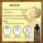 Coffee Hair Dye 3 in 1 - Instant Hair Color Shampoo for Refreshing, Herbal Hair Dye for Women & Men, Easy to Use & Long Lasting 16.90 oz