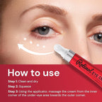 Retinol eye cream for anti-aging: