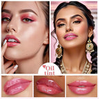Plumping Lip Oil Tint,Moisturizing Transparent Color Changing Lip Plumping