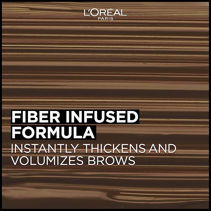 L'Oreal Paris Infallible Volumizing 24H Wear Brow Mascara, Long Lasting Eyebrow Makeup for 2X Fuller Eyebrows, 8.0 Light Blonde, 0.13 Fl Oz