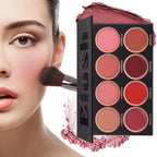 8 Colors Blush Palette,Vegan, Cruelty Free & Hypoallergenic,Women