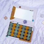 Empty magnetic palette with Mirror,Like a Book Fashionable and beautiful empty magnetic palette Makeup Magnetic Palette