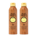 Sun Bum Original SPF 50 Sunscreen Body Spray | Broad Spectrum Moisturizing Sunblock with Vitamin E | Hawaii 104 Act Compliant (Octinoxate & Oxybenzone Free) | 2 Pack, 6 oz