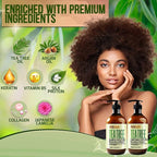 Tea Tree Oil Shampoo and Conditioner Set - Sulfate and Paraben Free Treatment for Oily Hair and to Help Reduce Your Itchy and Dry Scalp - Healthy Anti Dandruff Formula for Men and Women