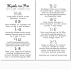 100 Pack - Premium Hyaluron Pen Lip Filler Aftercare Instructions Card 2 x 3.5" Accessories Supplies Kit Care - HP07A100_N