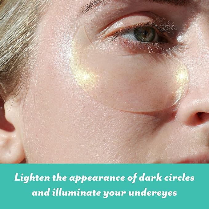 Patchology Eye Masks, Illuminating Under Eye Patches for Dark Circles (15 Pair) Brightening Eye Mask, Vitamin C Serum Eye Bags Treatment for Men and Women, Cooling Gel Pads