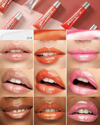 Hydrating Lip Glow Oil-3Pcs Tinted Plumping Lip Oil Lip Plumper, Moisturizing Smooth Lipgloss for Lip Care, Glossy Finish Clear Tint Shiny and Vegan Juicy Lip Gloss,Nourishing Non-Sticky Formula-Set C