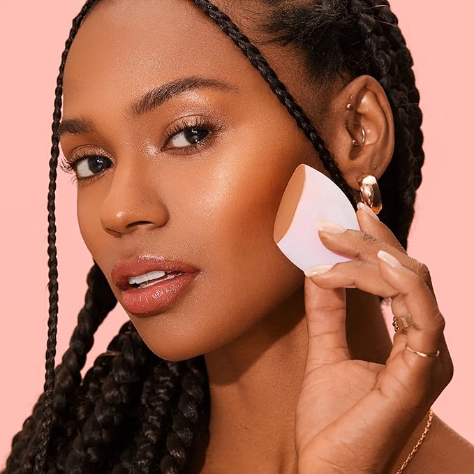 Real Techniques Ultimate Makeup Sponge Trio, Makeup Blending Sponges, For Liquid, Cream, & Powder Products, Powder & Foundation Sponges, Mini Makeup Sponge, Latex-Free Foam, Travel-Friendly, 3 Count