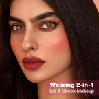 Boobeen Highly Pigmented Lip Gloss Liquid Lipstick, Multi-Use Lip and Cheek, Lightly Tinted, Lip Stain Long-Lasting, Non-sticky Matte Lips and Cheeks Color