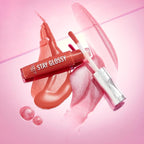 Rimmel Stay Glossy Lip Gloss - Non-Sticky and Lightweight Formula for Lip Color and Shine - 020 Sunday Brunch, .18oz