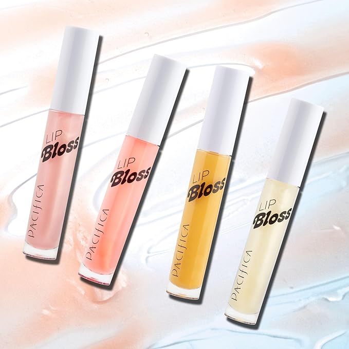 Pacifica Plumping Lip Gloss – Jasmine Kiss Flavored Lavender-Pink Tint Hydrating Lip Oil Balm, No-Tingle Volumizing Gloss with Shea Butter & Jojoba, High Shine Color, Vegan & Cruelty-Free 0.14oz