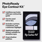 REVLON PhotoReady Eye Contour Kit, Eyeshadow Palette with 5 Wet/Dry Shades & Double-Ended Brush Applicator, Avant Garde (525), 0.1oz