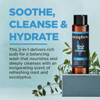 Soapbox Men's Scalp Care 2 in 1 Shampoo and Conditioner For Men, Natural Mens Shampoo and Conditioner, Tea Tree & Eucalyptus, 16oz