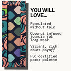 Pacifica Eyeshadow Palette – Waikiki Mineral Eyeshadow, Blendable Shimmer & Matte Shades w/Velvet Matte, Shimmer & Metallic, Cocoa Butter Infused, Talc-Free, Vegan & Cruelty-Free, 0.24 oz 10 Shades