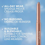 Covergirl Clean Eye Color, Ballerina Blush, Eyeshadow Sticks, Ultra Creamy Formula, Lightweight, Buildable Formula, Lasts All Day, Smudge-Proof, 0.05oz