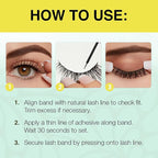 Ardell Active Lash - Speedy, False Eyelashes, Water-Resistant, Lightweight, Strip Lashes, 4 Pairs, 1-Pack