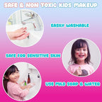 Expressions 5pc Rainbow Rhinestones Cosmetics Lip Kit For Kids w/Lip Glosses, Lip Balms & Tin Box Storage Case Magical Lip Set,Washable + Non Toxic