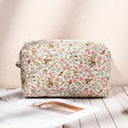 Soidram quilted makeup bag floral