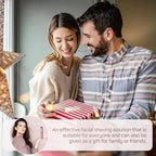 gurelax Facial Hair Removal for Women, Facial Hair Remover, Electric Face Shaver, Painless Hair Removal Device for Lip, Chin with a Velvet Bag