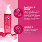 Andalou Naturals 1000 ROSES Gentle Cleansing Foam Face Wash, Hydrating Foaming Facial Cleanser with Rosewater & Aloe for Women & Men, Non Toxic, Vegan
