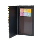 Mermaid Empty Magnetic Palette, Fish scale Empty Magnetic Palette for Highlighters Eyeshadows Lipstick Blush Powder Rectangle Large size (Leopard Grain)