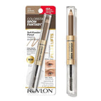 Revlon ColorStay Brow Fantasy, All In One Eyebrow Powder Pencil with Shaping Clear Gel, Gel Infused with Panthenol, Smudge-proof, 16HR Visibly Full Brows, 001 Ash Blonde